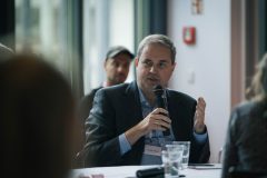 Dr. Markus Görsch (Mitteldeutsche Medienförderung, Leiter Förderung) bei der Fishbowl »Das Filmland Sachsen«.